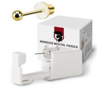 KIT Percer Pistolet fabrication de boucles d'oreilles stérile jetable avec tampons alcool marqueur simple à utiliser à la maison Convient aux femmes aux hommes pour oreille et hélix WARRIOR 6 pcs