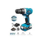Kit Perceuse Visseuse 20V - Koma Tools - 40 Accessoires - Batterie Li-On 2,0 Ah - Mandrin Ø10mm