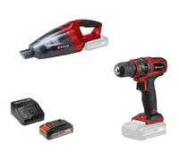Perceuse-visseuse sans fil Einhell TC-CD 18/35+TE-VC 18 (1x2,5Ah) 4326596 1.5 Ah + chargeur, set de 32 embouts inclus, + batterie, + aspirateur à main