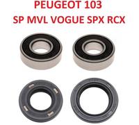 KIT PEUGEOT 103 SP MVL SPX RCX VOGUE : ROULEMENT 6203-2RS + 6204-2RS + JOINT SPI 16 30 + JOINT SPI 20 30 - EMBIELLAGE VILEBREQUIN