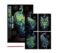 Kit phosphorescent - Kit de dessin fait à la main pour enfants | Comprend un stylo à feuilles phosphorescentes, favorise la créativité, la concentration, la motricité fine, projets d'art d'intérieur