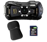 Pentax compact étanche wg-90 noir + etui + sd 8 go noir G