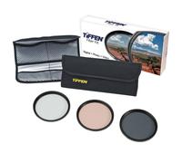 Kit photo Tiffen 55 mm Essentials avec protection UV, 812 filtres en verre polarisants circulaires chauffants et pochette ? 4 poches
