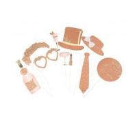 Kit Photobooth Mariage Terracotta et Or
