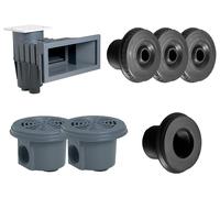 Kit pi?ces ? sceller Gris Fonc? pour piscine 8 x 4 m - Hayward
