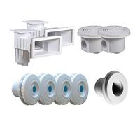 Kit pièces à sceller Blanc pour piscine 10 x 5 m - Hayward Blanc G