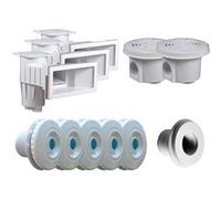 Kit pièces à sceller Blanc pour piscine 12 x 6 m - Hayward