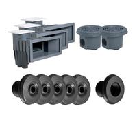 Kit pièces à sceller Gris Foncé pour piscine 12 x 6 m - Hayward