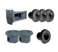 Kit pièces à sceller Gris Foncé pour piscine 8 x 4 m - Hayward
