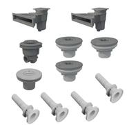 Kit pièces à sceller - modèle Norm - Piscine 8x4 liner/béton - Gris - AstralPool - Kit construction piscine