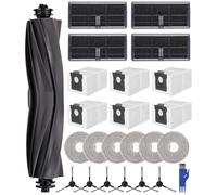 Kit Pièces d'rechange Compatible pour Dreame L10s Pro Ultra Heat / L10s Ultra Gen 2 / X30 Ultra/Mova E30 Ultra,1 Brosse Principale,6 Sacs à Poussière,6 Chiffons,4 Filtres,6 Brosses latérales