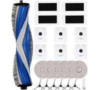 Kit Pièces d'rechange Compatible pour ECOVACS Deebot T30S Pro,1 Brosse Principale, 6 Sacs à Poussière, 4 Filtres,6 Brosses de Bord, 6 Chiffons, 1 Petits Peignes