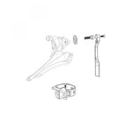 Sram Force E-tap Axs Front Derailleur Hardware Kit Noir Black