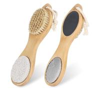 Kit pied 4 en 1 Foot file Pumice stone Pierres ponce Polisseuse pied Ponce pour pied Râpe pied Scholl Pierres de ponce Meuleuse de pied Grattoir pieds pédicure pour les pieds mouillés secs et fissurés