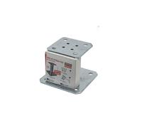 Simpson Strong-Tie Kit pied de poteau fixe PPA150 - contient 1 PPA150, 4 WA M10-78/5, 4 LAG10080