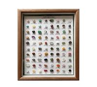 Kit Pierre Precieuse Enfant, 80 Pièces Collection De Coffret Pierres Et Cristaux, Décoration Cadre Exposition Spécimens Minéraux, Cadeau Archeologie Enfant