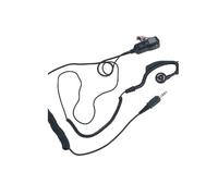 Kit piéton contour d'oreille pour Midland 777 Micro réglable et Push To Talk avec câble spirale