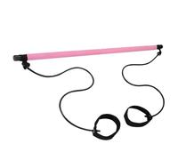 Kit Pilates avec Barre Élastique et Bandes de Résistance, Barre de Pilates Portable et Légère pour Entraînement Complet, Yoga, Musculation et Exercices à la Maison