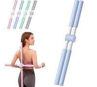 Kit Pilates Maison - Anneau De 38cm + Bandes éLastiques + Ballon + Chaussettes Anti-DéRapantes, MatéRiau PP+Latex, pour La Sculpture Corporelle à La Maison, Adapté Aux Femmes (A-Bleu)