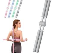 Kit Pilates Maison - Anneau De 38cm + Bandes éLastiques + Ballon + Chaussettes Anti-DéRapantes, MatéRiau PP+Latex, pour La Sculpture Corporelle à La Maison, Adapté Aux Femmes (A-Gris)
