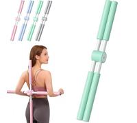 Kit Pilates Maison - Anneau De 38cm + Bandes éLastiques + Ballon + Chaussettes Anti-DéRapantes, MatéRiau PP+Latex, pour La Sculpture Corporelle à La Maison, Adapté Aux Femmes (A-Vert)