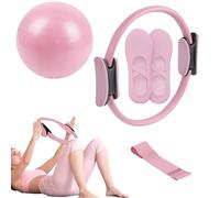 Kit Pilates Maison, Ensemble Yoga 4 Pièces pour Femmes, Équipement De Fitness Portable, Pilates Accessoires, pour Voyage Studio Postnatal Grossesse