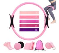 Kit Pilates pour Entraînement à La Maison | 12 Pièces Équipement D'entraînement Yoga | Ensemble Pilates Femmes - Pour Débutants Femmes Famille Amis Passionnés Maison Gym Et Entraînement Indoor