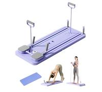 Kit Pilates Reformer 5 en 1 Pliable avec Compteur LED, Réformateur de Pilate Planche de Pilates AB Roller, Planche d'exercice Multifonction pour Renforcement du Core, Abdos, Entraînement Complet
