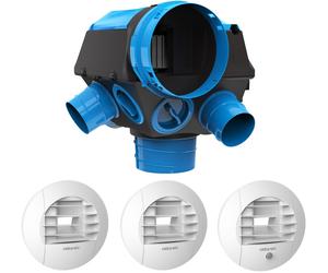 Kit piles Hygrocosy BC 2 VMC hygro basse conso 6 sanitaires (3 bouches) - ATLANTIC - 412320