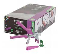 Kit pince + 150 cales + 150 croisillons 1 mm auto-nivelants de 3 à 12 mm