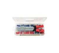 KS TOOLS 115.1230 Coffret de pinces à sertir standard pour cosses pré-isolées - 271 pcs Multicolore Taille Unique