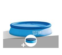 Kit piscine autoportée Intex Easy Set 3,05 x 0,61 m (avec filtration) + Bâche de protection
