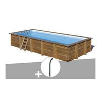 Kit piscine bois Gré Braga 8,15 x 4,20 x 1,46 m + Douche