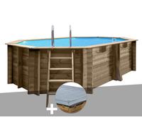 Kit piscine bois Gré Grenade 2 4,36 x 3,36 x 1,17 m + Bâche hiver