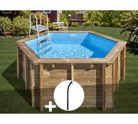 Kit piscine bois Gré Lili 2 Ø 2,80 x 1,07 m + Douche