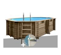 Kit piscine bois Gré Grenade 4,36 x 3,36 x 1,17 m + Douche