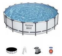 Piscine tubulaire ronde Bestway Steel Pro Max D 5.49m H 1.22m