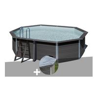 Kit piscine composite Gré Avant-Garde ovale 5,24 x 3,86 x 1,24 m + Bâche hiver
