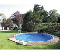 Piscine acier enterrée ronde en kit 4.5mx1.2m Edg WM164