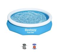 Kit piscine Gonflable BESTWAY Fast Set 305 x 66 cm, Ronde, 1 Filtre, 1 Cartouche