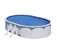 Piscine hors sol acier ovale Fidji - 634 x 399 x H 122 cm (+Filtre à sable)