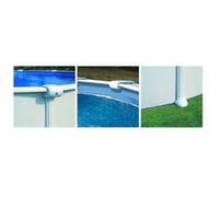 Kit piscine hors-sol atlantis acier blanc ronde 550 x h132 cm Blanc G