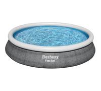Kit Piscine hors sol autoportante BESTWAY - Fast Set™ - 457 x 84 cm - Ronde (Livrée avec une pompe et cartouche de filtration)
