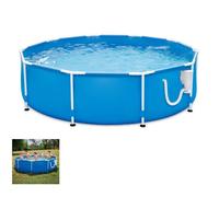 Kit Piscine Hors Sol - EDG - PiscineTubulaire - Ronde - 305 x 305 cm- avec système filtration