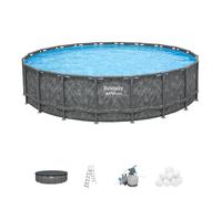 Piscine Bestway tubulaire ronde APX 365 - Ø 671 x H 132 cm (Filtre à sable)