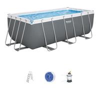 Piscine tubulaire Power Steel rectangulaire 4,12 x 2,01 x 1,22 m - Bestway