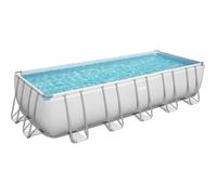 Piscine hors sol Power Steel 640 x 274 x 132 cm, filtre a cartouche, échel'e, bâche, diffuseur Chemconnect