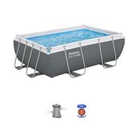 Kit Piscine hors sol tubulaire BESTWAY - Steel Pro MAX™ - 282 x 196 x 84 cm - Rectangulaire (Filtre à cartouche, 1 cartouche)