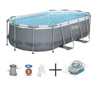 BESTWAY Power Steel Piscine hors sol ovale, 427 x 250 x 100 cm 56620