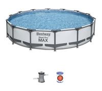 Piscine tubulaire ronde Ø4,27x0,84 m grise - Bestway